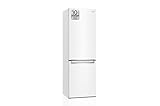 LG GBB61SWGCN1 Kühlschrank Kombi, 1,86 m, C-Klassifizierung, Fassungsvermögen 374 l, Weiß, Serie 600
