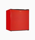 Exquisit Mini Kühlschrank KB05-V-151F rot | 41 l Nutzinhalt | LED-Innenbeleuchtung | Klein und Kompakt…