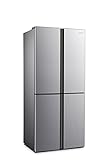 Hisense RQ515N4AC2 Amerikanischer Kühlschrank, 4 Türen, Total No Frost, Nettokapazität 427 l, 1,81 m…