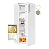 Exquisit Kühlschrank KS185-4-HE-040E weiss | 190 l Volumen | Kühlschrank mit Gefrierfach freistehend…