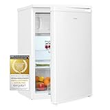 Exquisit Kühlschrank KS15-4-031E weiss | 113 l Nutzinhalt | 4* Gefrierfach | Türanschlag wechselbar…