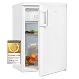 Exquisit Kühlschrank KS516-4-H-010D weiss | 120 L Volumen | Kühlschrank mit Gefrierfach freistehend…