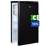CHIQ 107 Liter Kühlschrank, Höhe 831 mm, Tiefe 447 mm, Platzbedarf nur 0,22 ㎡, Mikro-Gefrierfach, Vario…