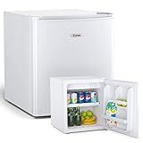 COSTWAY 46L Mini Kühlschrank Flaschenkühlschrank Getränkekühlschrank mit Gefrierfach/wechselbarer Türanschlag…