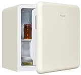 Exquisit Mini Kühlschrank CKB45-0-031F creme | Kühlbox | 47 Liter Nutzinhalt | Hotelkühlschrank | Retrostyle
