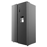 Cecotec Amerikanischer Kühlschrank Bolero CoolMarket SBS 559 Dark, 559 Liter, 176 cm hoch und 90 cm…