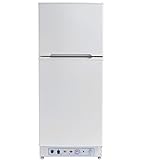 Smad Gas Kühlschrank mit Gefrierfach, Gas/230V, Kühl-Gefrierkombination 175L, für Ferienhaus Garage…