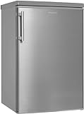 Exquisit Kühlschrank KS16-4-HE-040E inoxlook | 109 L Volumen | Kühlschrank mit Gefrierfach freistehend…