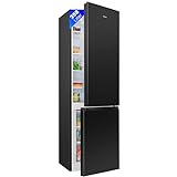 Bomann® Kühlschrank mit Gefrierfach 180cm hoch | Kühl Gefrierkombination 268L mit 4 Ablagen & 3 Schubladen…