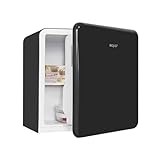 Exquisit Mini Kühlschrank CKB45-0-031F schwarz| Kühlbox | 47 Liter Nutzinhalt | Hotelkühlschrank | Retrostyle
