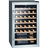 ProfiCook® Weinkühlschrank für 36 Flaschen, Getränkekühlschrank mit UV-beständiger Glastür, Weinkühler…