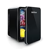 Enventor Mini Kühlschrank 4 Liter, 6 Dosen Mini-Kühlschränke für Schlafzimmer, AC+12V DC Stromkühler…