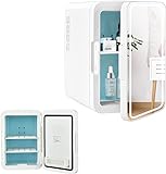 RELAX4LIFE Mini-Kühlschrank 10 L, Kosmetika-Kühlschrank für Kühler & Heizen mit 3 Helligkeitsstufen…
