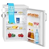 Bomann Kühlschrank ohne Gefrierfach mit 133L Nutzinhalt und 3 Ablagen | klein mit Gemüsefach & wechselbarem…