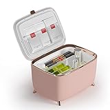 LVARA Rosa Mini Kühlschrank für die Hautpflege - 9 Liter Schönheits-Kühlschrank für Konstante Temp,…