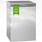 Bomann® Kühlschrank ohne Gefrierfach mit 133L Nutzinhalt | 3 Ablagen | klein m. Gemüsefach & wechselbarem…