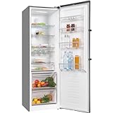Exquisit Vollraumkühlschrank KS360-V-HE-040E inoxlook-az | Kühlschrank ohne Gefrierfach freistehend…
