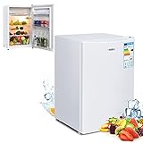 RELAX4LIFE Minikühlschrank 123 L, Kühlschrank mit Gefrierfach, Kühl-Gefrier-Kombination mit wechselbarem…