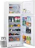 SMETA GAS Kühlschrank mit Gefrierfach, Gas/230V, Kühl-Gefrierkombination, für Gîte, Garage, Camping,…