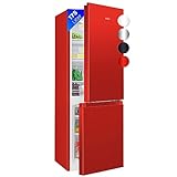 Bomann® Kühlschrank mit Gefrierfach 143cm hoch | Kühl Gefrierkombination 175L mit 3 Ablagen & 3 Schubladen…