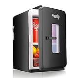 Vasip Mini Kühlschrank 15L, Tragbar mit Kühl- und Heizfunktion, Kleiner Getränkekühlschrank für Hause…