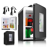 Gimisgu 2 in 1 Mini Kühlschrank, 15 Liter Kühlbox Klein Tragbar mit Kühl und Heizfunktion, für Kosmetik…