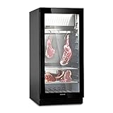 Klarstein Kühlschrank, Reifeschrank für Dry Aged Beef, 1 Zonen Kühlschrank mit Glastür, In- und Outdoor…