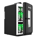 Cumeod 15 Liter/ 21 Dosen Mini Kühlschrank, 2 in 1 Kleiner Kühlschrank mit Kühl- und Heizfunktion, 12V…