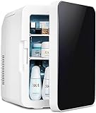 ARTETHYS Mini Kühlschrank für Schlafzimmer 10L 2 in1 tragbarer Mini-Kühlschrank mit Systemkühler und…