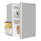 Exquisit Mini-Kühlschrank KB60-V-090E grauPV | Energieeffizienzklasse E | 52 Liter Nutzinhalt | 2 Glasablagen…