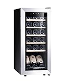 Kalamera Weinkühlschrank, 18 Flaschen 51 Liter Weinkühlschrank klein mit Kompressor, 5-18°C Kühlzone,…