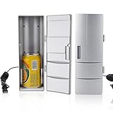 Demeras Mini-Kühlschrank Kühler USB-Kühlschrank Wärmer Kleiner kompakter Kühlschrank Tragbarer Mini-Kühlschrank…
