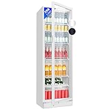 Bomann® Kühlschrank mit Glastür | Getränkekühlschrank abschließbar | 6 höhenverstellbare Ablagen | 30kg…