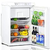 Smad Kühlschrank mit Gefrierfach, 12 V, 230 V, Gas Kühlschrank mit Gefrierfach, 100L, Leiser für Camping…