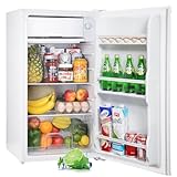 Upstreman 91L Kühlschrank mit Gefrierfach,Kleiner Kühlschrank mit Gemüsefach und Gefrierfach, Einstellbarem…