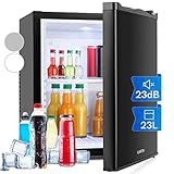 Klarstein MKS-10 Mini Kühlschrank Minibar Getränkekühlschrank (19 Liter Volumen, 0 dB, geräuschloser…