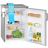 Bomann Kühlschrank ohne Gefrierfach mit 133L Nutzinhalt und 3 Ablagen | Kühlschrank klein mit Gemüsefach…