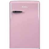 Amica Kühlschrank mit Gefrierfach Retro pink freistehend 108 L EEK: E KS 15616 P