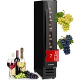 Klarstein Weinkühlschrank Vinovilla 7, für 7 Standardflaschen á 0,75l,Wein Flaschenkühlschrank Weintemperierschrank…