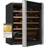 exquisit Weinkühlschrank WS1-24-GTE-030G, für 24 Standardflaschen á 0,75l, flexible Kühlung Ihre Weine…