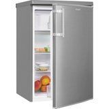 exquisit Kühlschrank KS16-4-HE-040D inoxlook, 85 cm hoch, 55 cm breit