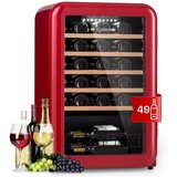 Klarstein Weinkühlschrank Vinetage 49 Uno, für 49 Standardflaschen á 0,75l,Flaschenkühlschrank Weintemperierschrank…