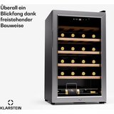 Klarstein Weinkühlschrank Shiraz Premium Smart 24 SS, für 24 Standardflaschen á 0,75l,Wein Flaschenkühlschrank…