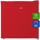 CHiQ Table Top Kühlschrank CSD46D4RE, 50 cm hoch, 47 cm breit, Mini Kühlschrank, 39dB,12 Jahre Garantie…